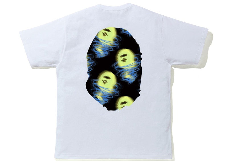 BAPE Storm Big Ape Head Tee White/Black
