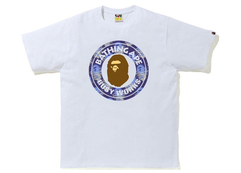 BAPE Storm Busy Works Tee White/Purple