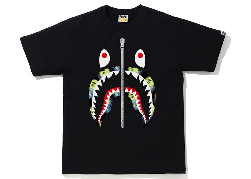 BAPE Storm Shark Tee Black/Black
