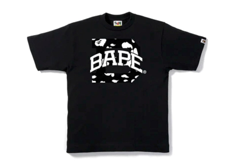 BAPE Stripe ABC Camo Logo Tee Black/Black