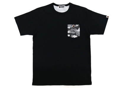 BAPE Stripe ABC Camo Pocket Tee Black