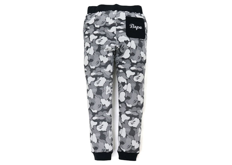 BAPE Stripe ABC Camo Sweat Pants Black