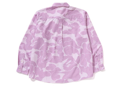 BAPE Stripe Camo Relaxed Fit Shirt Purple