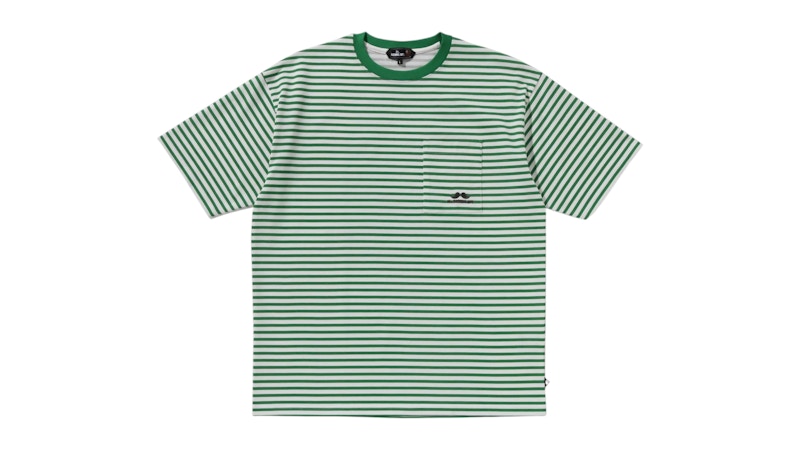 BAPE Stripe Print I Tee Green