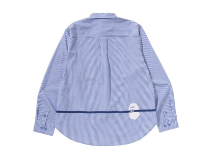 BAPE Stripe Shirt Blue