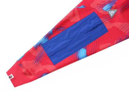 BAPE Stroke Camo Relaxed Fit Crewneck Red