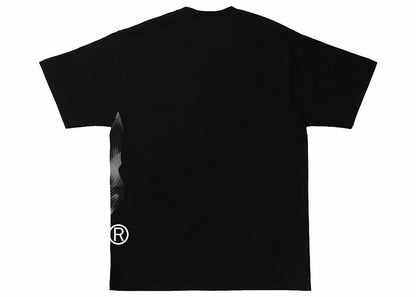 BAPE Stroke Camo Side Big Ape Head Tee Black/Black