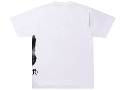 BAPE Stroke Camo Side Big Ape Head Tee White/Black