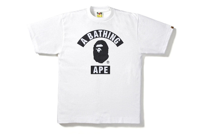 BAPE Summer Ape Head Bathing Ape Tee White