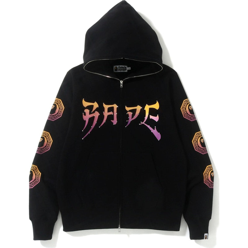 BAPE Swarovski Graphic Full Zip Hoodie Black