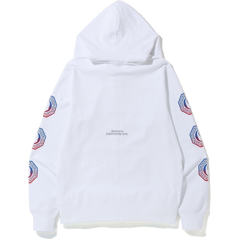 BAPE Swarovski Graphic Full Zip Hoodie White
