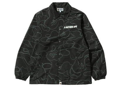 BAPE Text Code Camo Coach Jacket Black