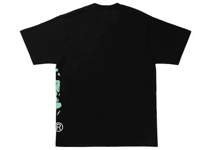 BAPE Text Code Camo Side Big Ape Head Tee Black