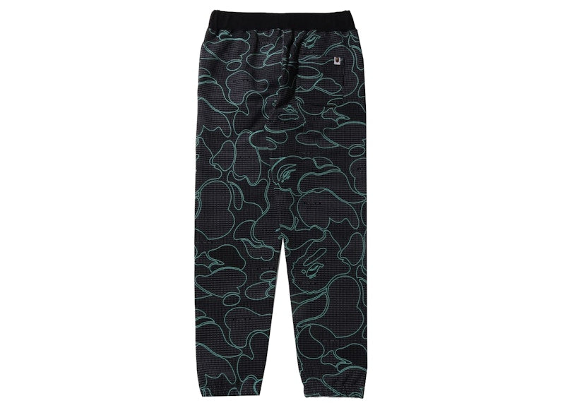 BAPE Text Code Camo Sweatpants Black