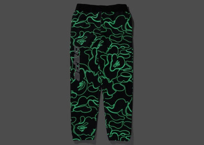BAPE Text Code Camo Sweatpants Black