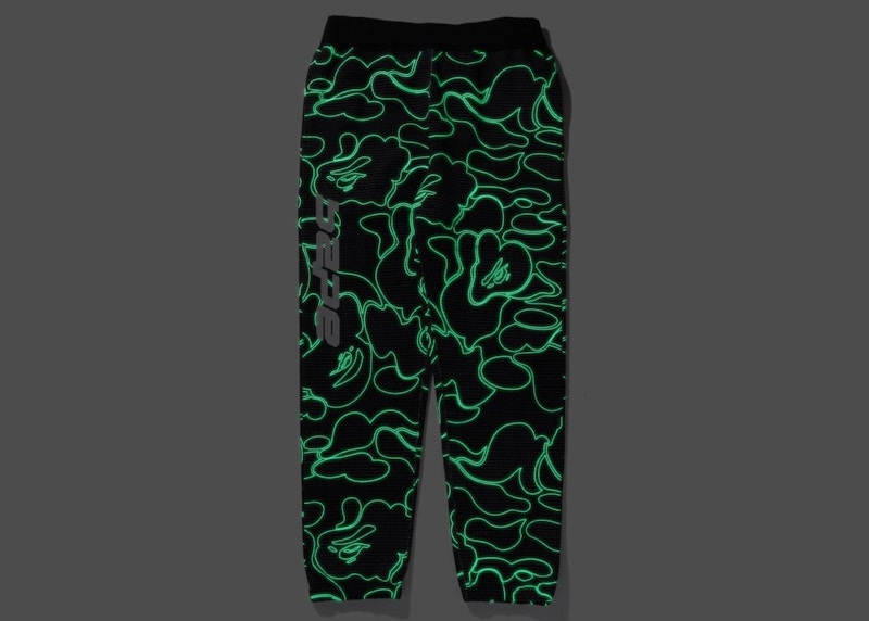 BAPE Text Code Camo Sweatpants Black