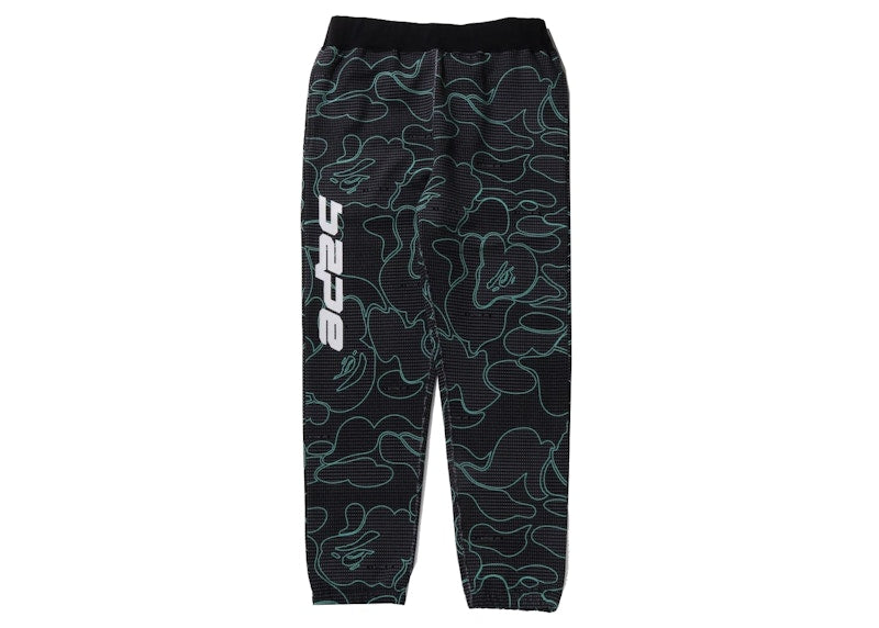 BAPE Text Code Camo Sweatpants Black