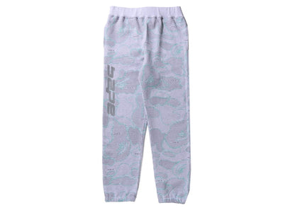 BAPE Text Code Camo Sweatpants Gray