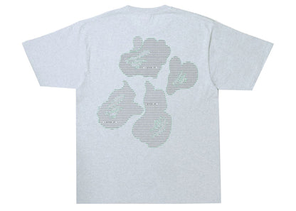 BAPE Text Code Camo Tee Gray