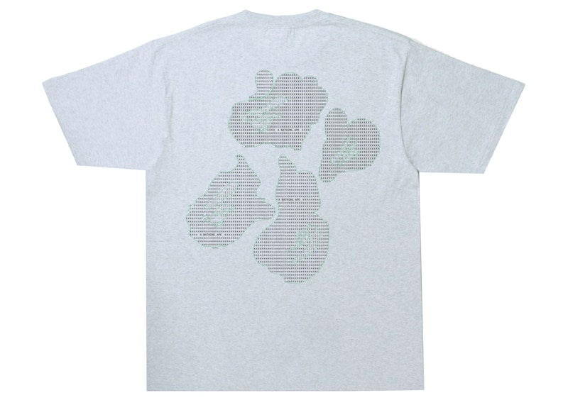 BAPE Text Code Camo Tee Gray