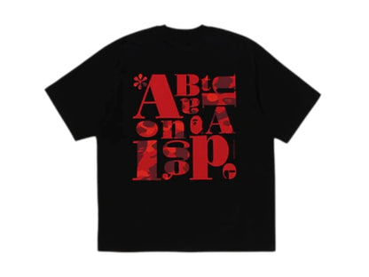 BAPE Text Graphic Tee Black