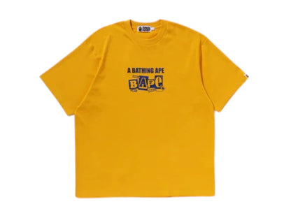 BAPE Text Graphic Tee Yellow