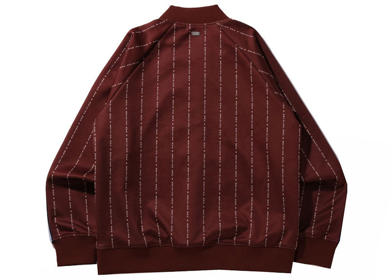 BAPE Text Stripe Jersey Top Brown
