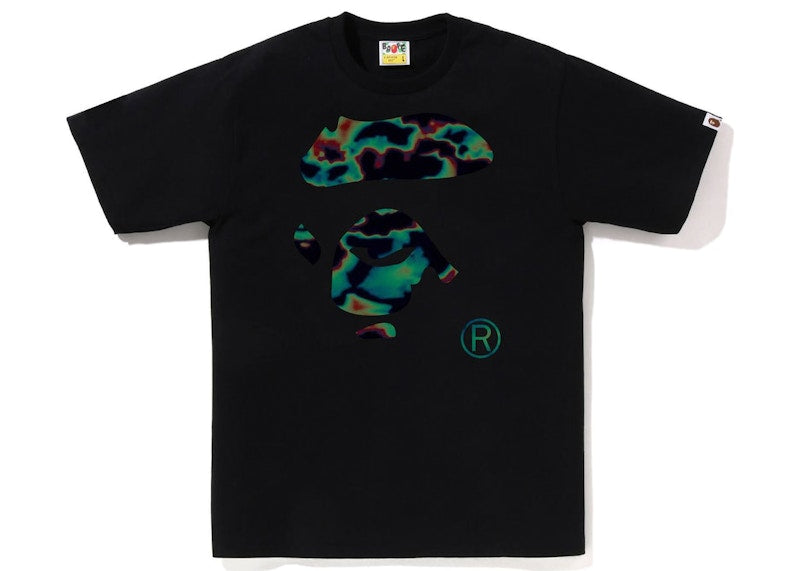 BAPE Thermography Ape Face Tee Black