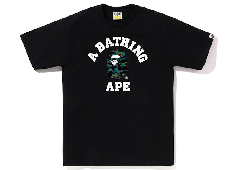 BAPE Thermography College Tee Black