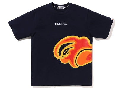 BAPE Thermography Relaxed Fit Tee Navy