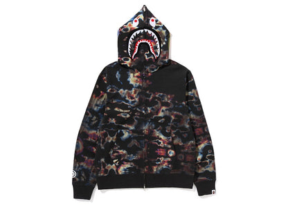 BAPE Thermography Shark Full Zip Hoodie Black