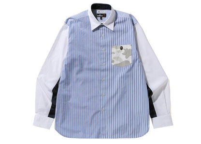 BAPE Thomas Mason Multi Pattern Wide Fit Shirt Multi