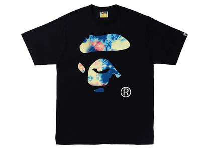 BAPE Tie Dye Ape Face Tee Black/Multi