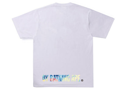 BAPE Tie Dye Ape Face Tee White/Multi