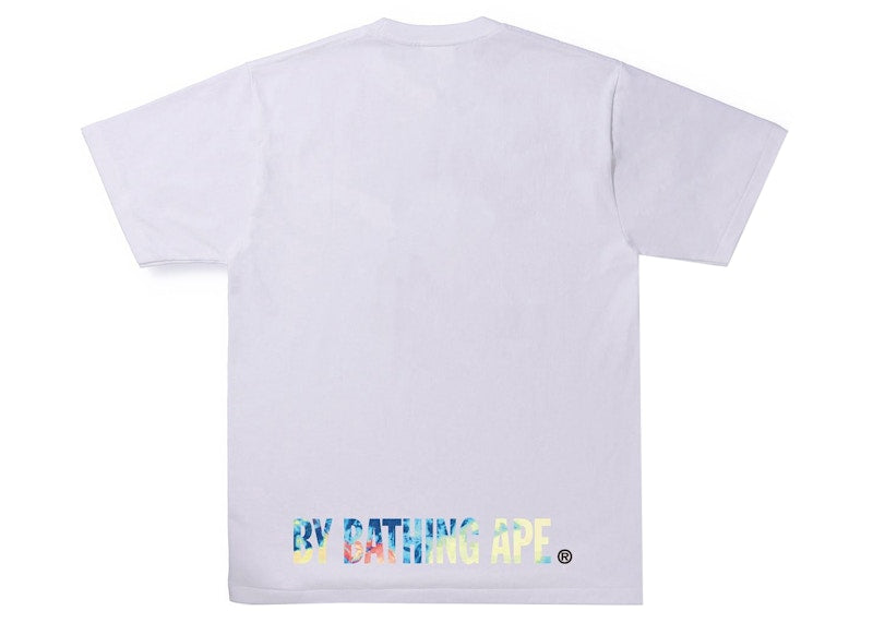 BAPE Tie Dye Ape Face Tee White/Multi