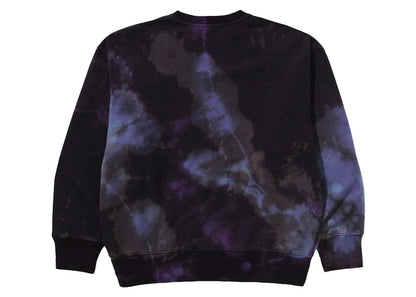 BAPE Tie Dye Ape Head Relaxed Fit Crewneck Sweatshirt Black
