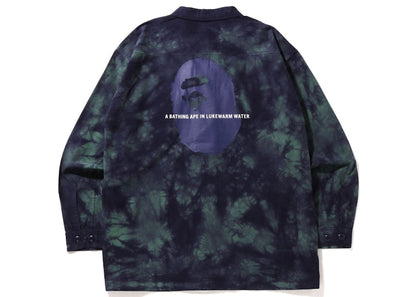 BAPE Tie Dye Army Jungle Fatigue Shirt Jacket Purple