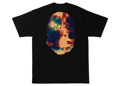 BAPE Tie Dye Big Ape Head Tee Black/Navy