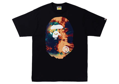 BAPE Tie Dye Big Ape Head Tee Black/Navy