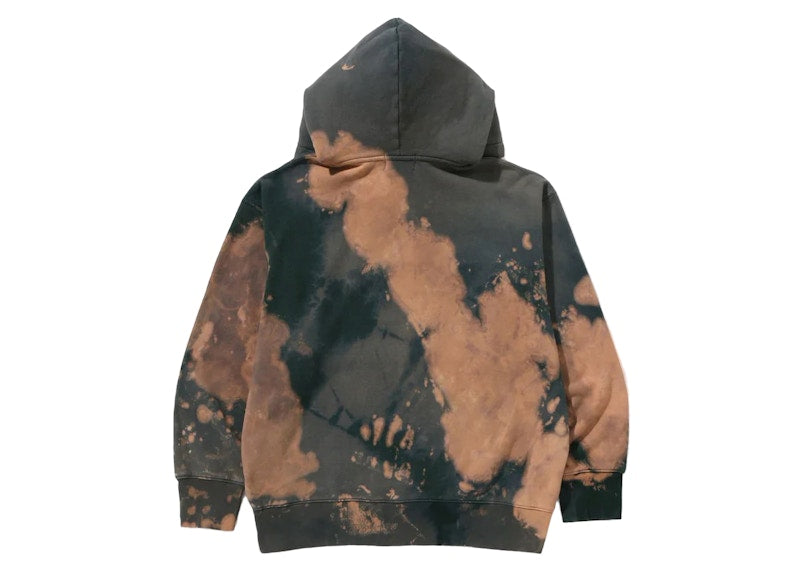 BAPE Tie Dye College Relaxed Fit Pullover Hoodie Beige