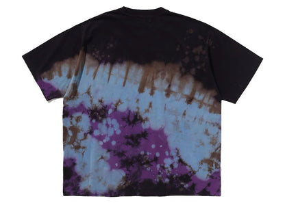 BAPE Tie Dye College Relaxed Fit Tee Black