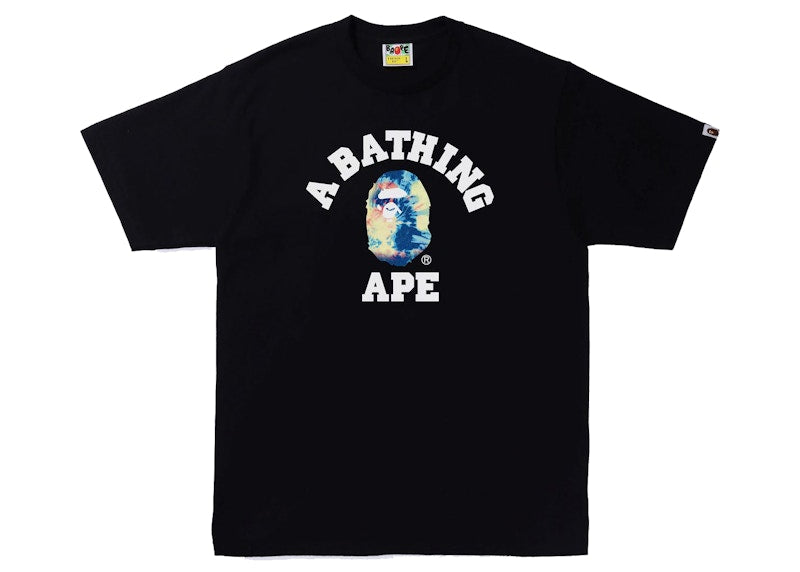 BAPE Tie Dye College Tee Black/Multi