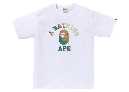 BAPE Tie Dye College Tee White/Beige