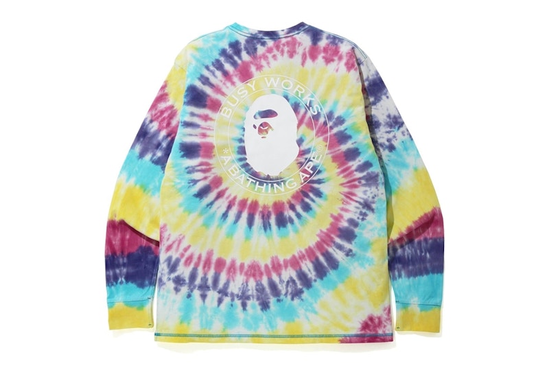 BAPE Tie Dye L/S Tee Multi