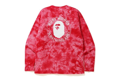 BAPE Tie Dye L/S Tee Red