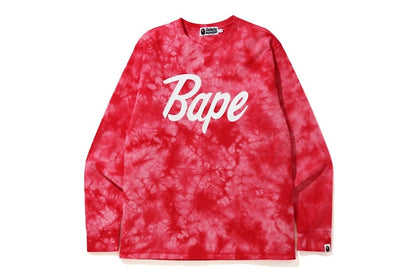 BAPE Tie Dye L/S Tee Red