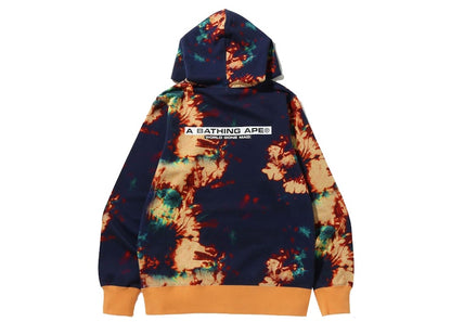 BAPE Tie Dye Pullover Hoodie Navy