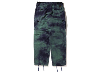 BAPE Tie Dye Relaxed Fit 6 Pocket Pants Purple