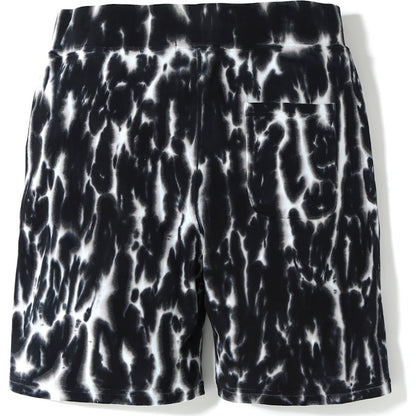 BAPE Tie Dye Shark Sweat (SS19) Shorts Black
