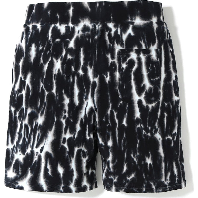BAPE Tie Dye Shark Sweat (SS19) Shorts Black